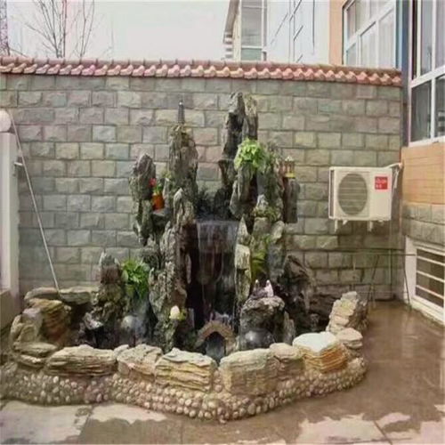张家口怀来千层石假山设计 花园假山鱼池 白城假山厂家 设计施工
