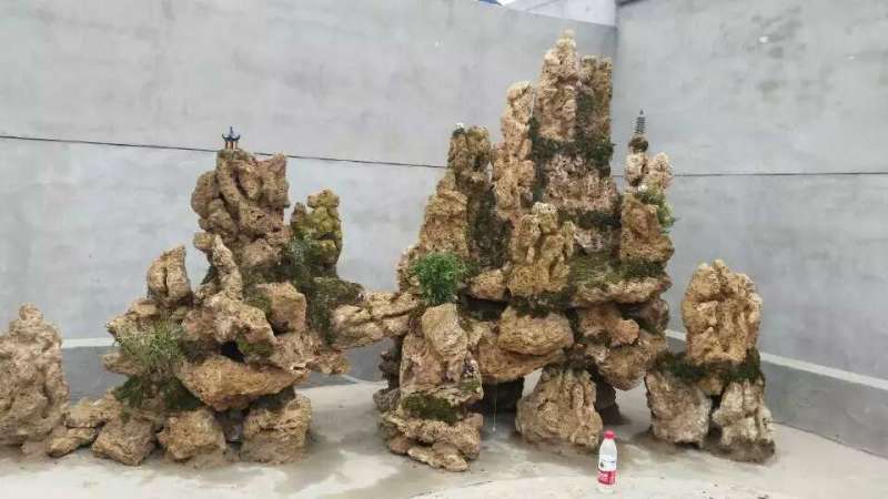 假山景观,室内假山流水喷泉,庭院假山,西安假山-金森造景